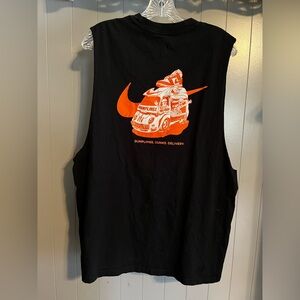 Nike Loose Fit NSW Sole Food Dumplings cutoff T-Shirt in black